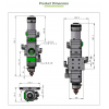 Original Raytools BT210S 1.5 KW Fiber Cutting Head CloudRay Metal Laser Machine